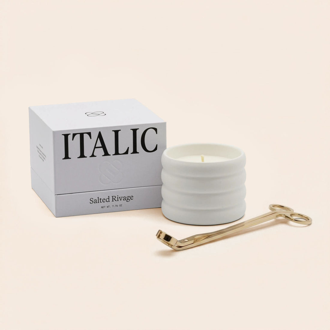 Ceramic Candle and Gold Wick Trimmer Set for Home Fragrance - Image 12