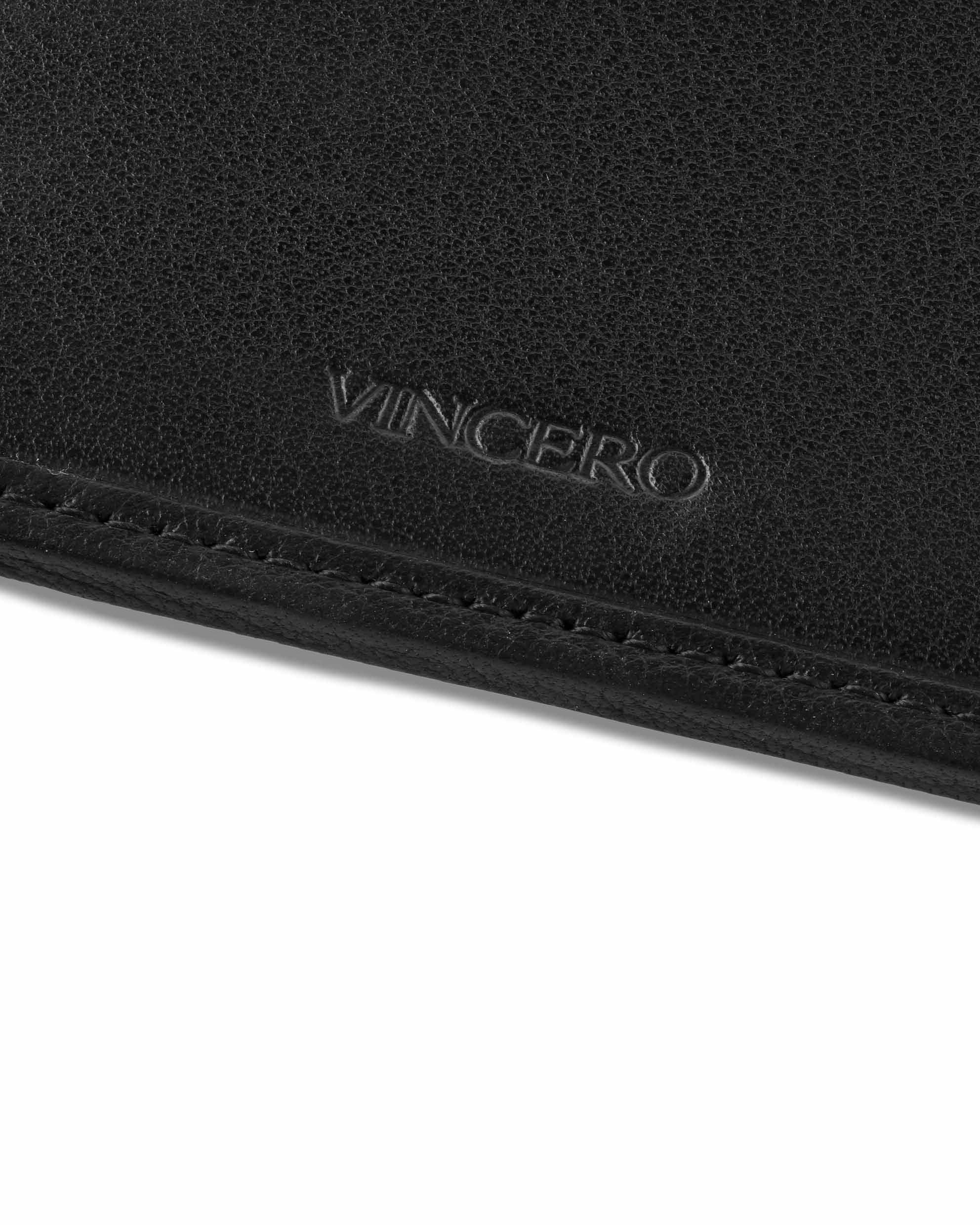 The Card Sleeve - Black Italian Leather Slim Wallet