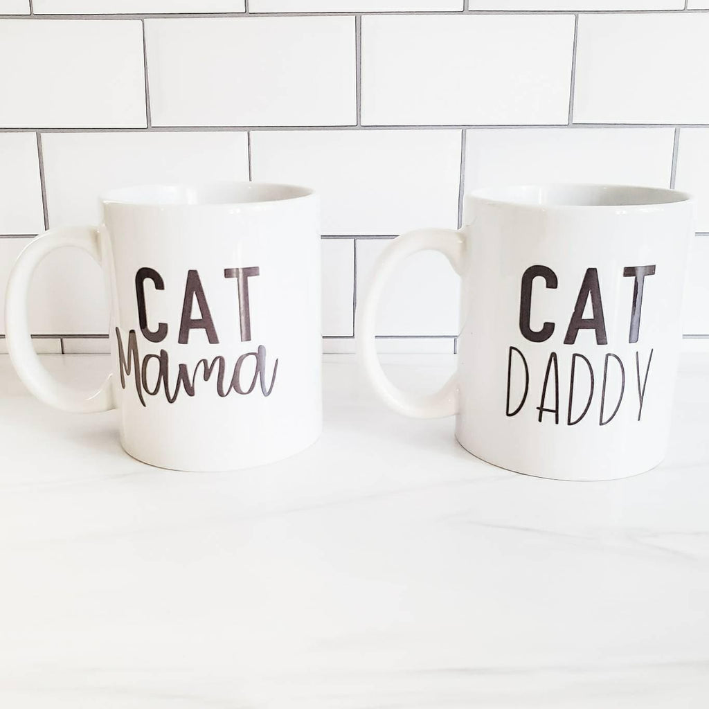 Cat Daddy and Cat Mama Coffee and Tea Mug