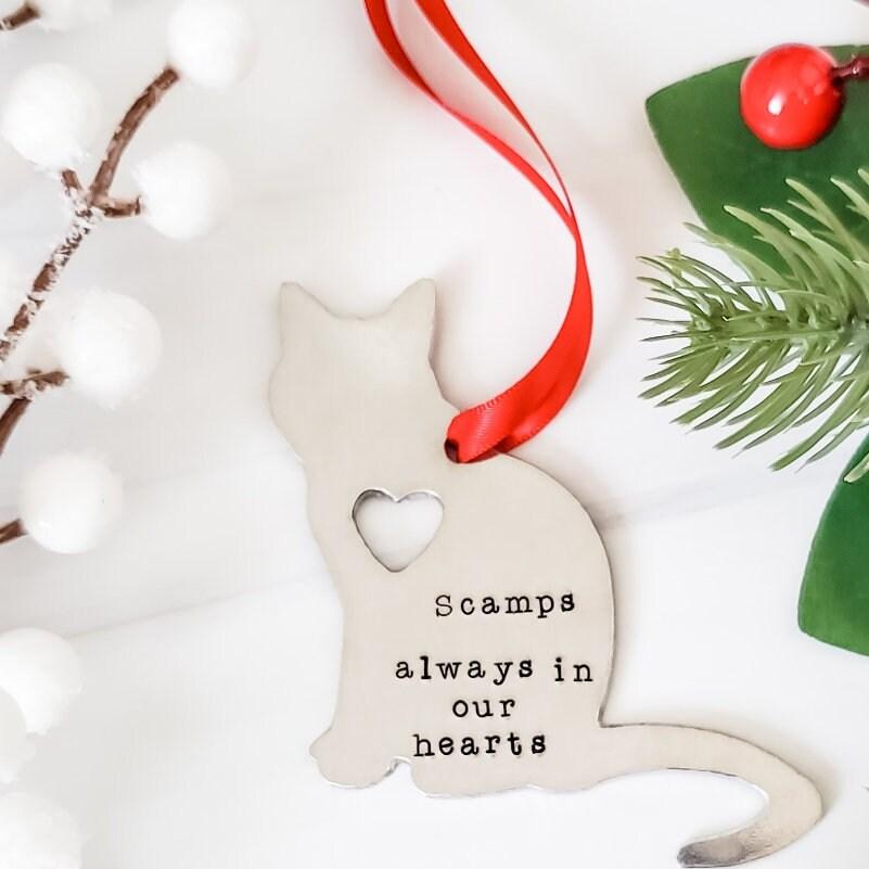 Cat Memorial Christmas Ornament