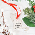 Cat Memorial Christmas Ornament