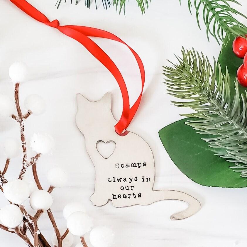 Cat Memorial Christmas Ornament