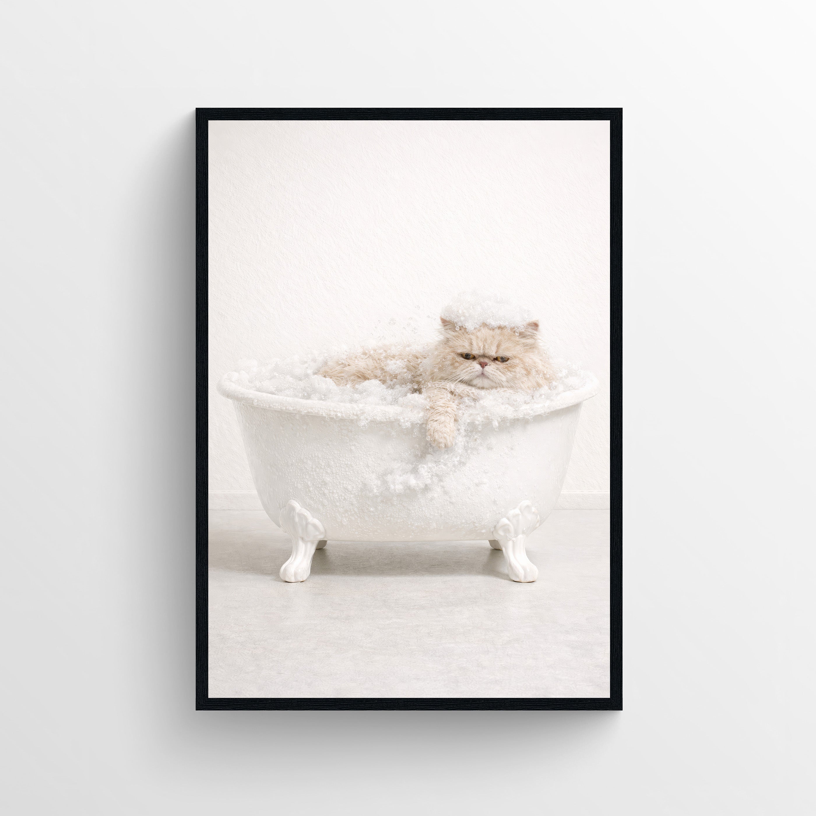 Cat - Persian Animal Bathroom Tub Poster