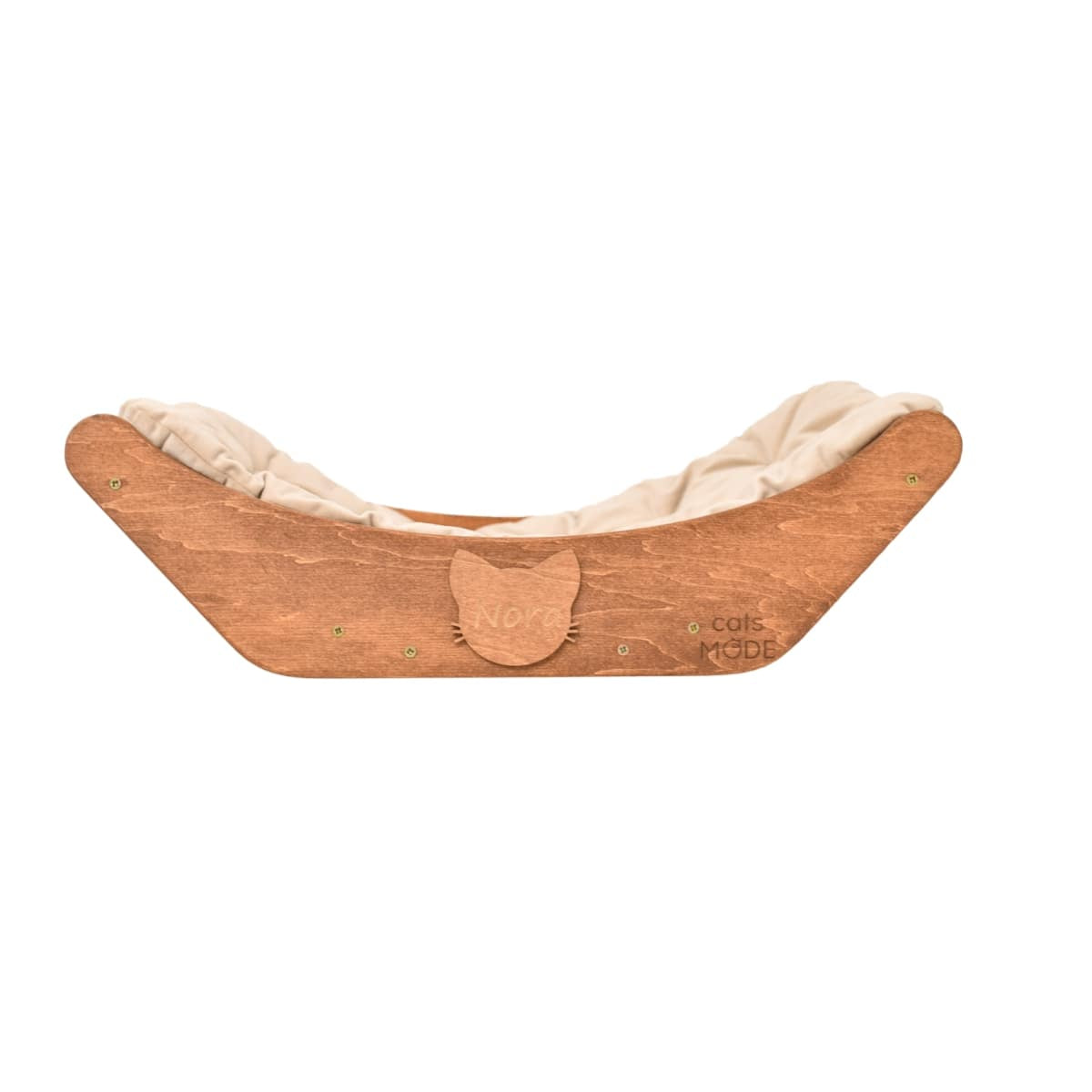 Floating Cat Shelf Perch - Oak Wall-Mounted Bed