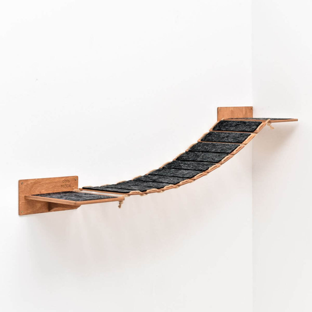 Oak Cat Rope Bridge Wall Mounted Pet Activity Center