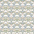Catherine Floral Wallpaper in White, Blue, Green and Pink