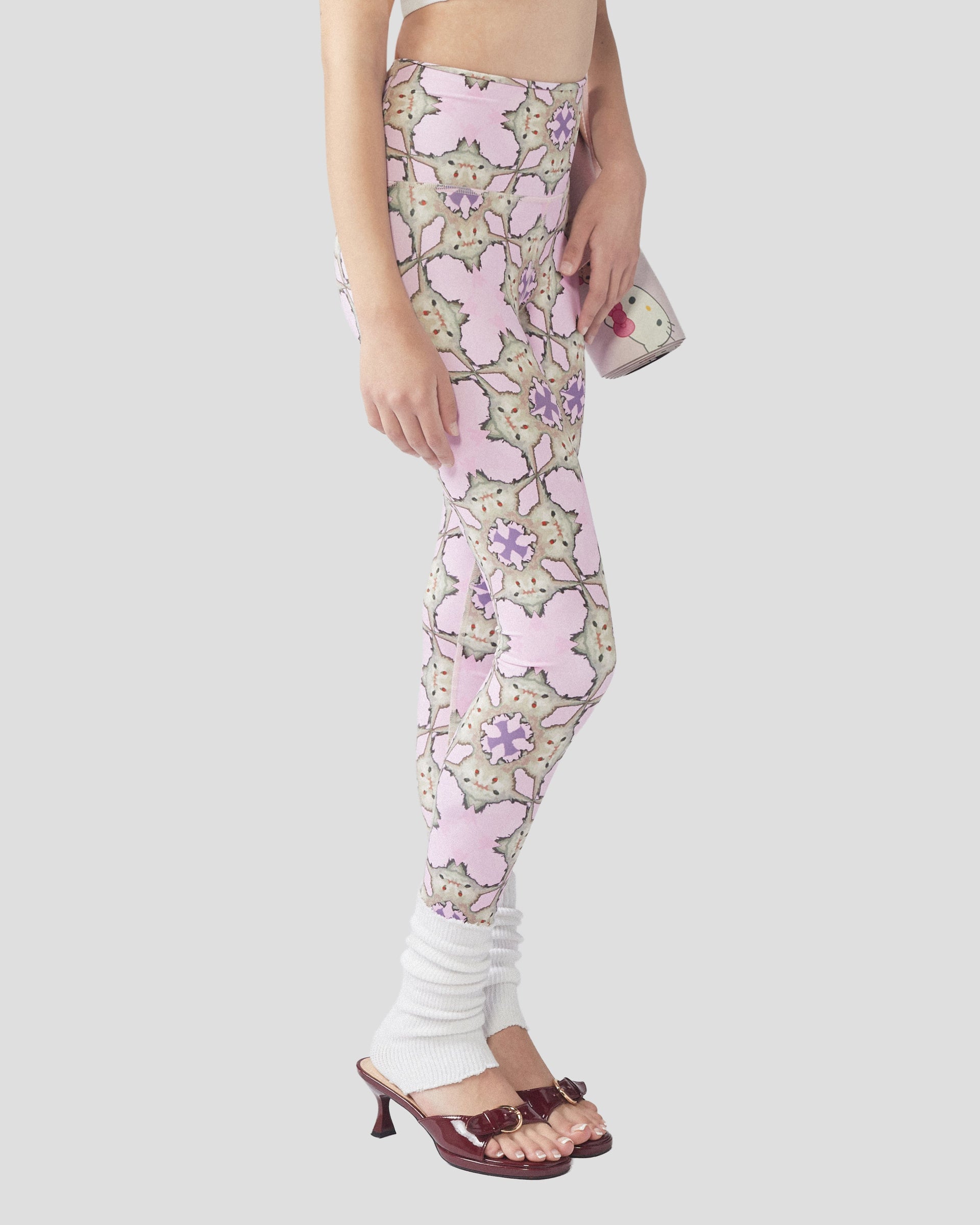 Pink Purrfection Sculpt Leggings - High-Waisted Athletic Leggings