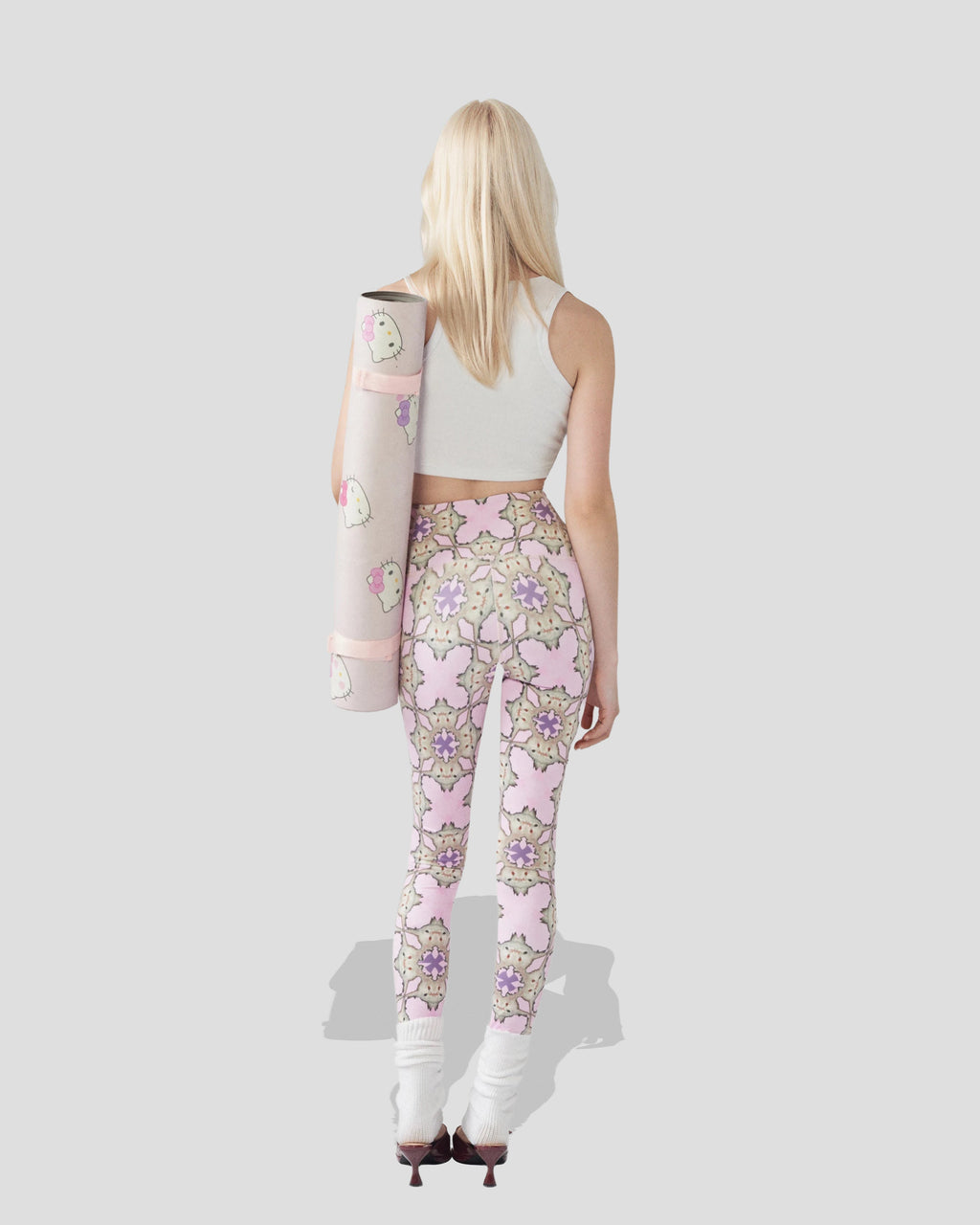 Pink Purrfection Sculpt Leggings - High-Waisted Athletic Leggings