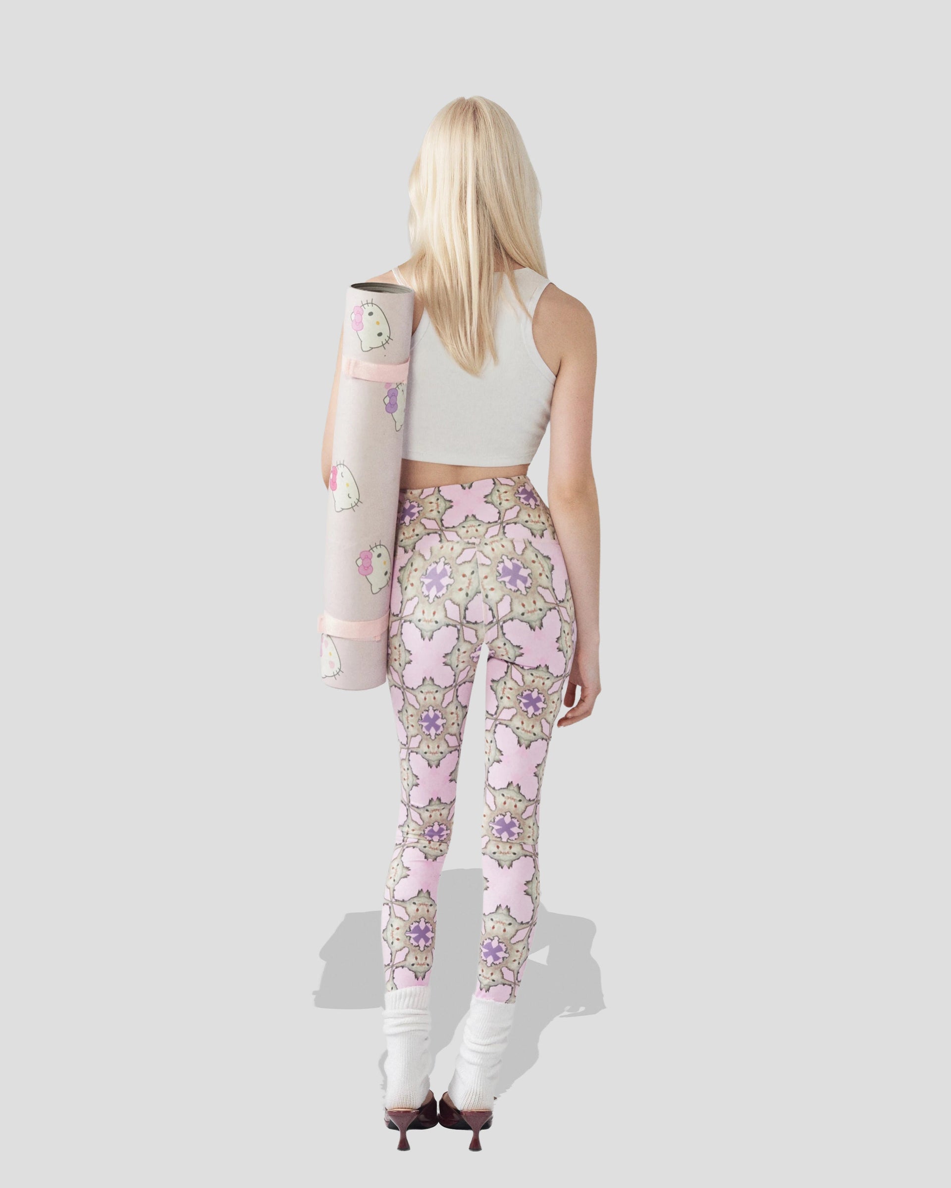 Pink Purrfection Sculpt Leggings - High-Waisted Athletic Leggings