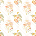Ingrid Floral Removable Wallpaper in White, Peach and Sage-Green