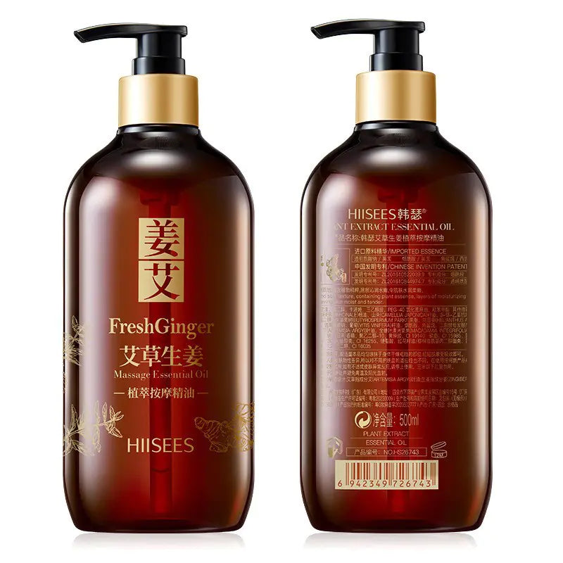 Wormwood Ginger Essential Massage Oil 500ml for Body Care - Image 3