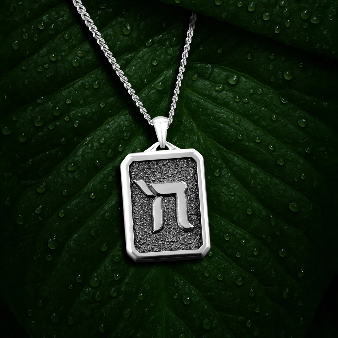 Chai Pendant Necklace in 925 Sterling Silver
