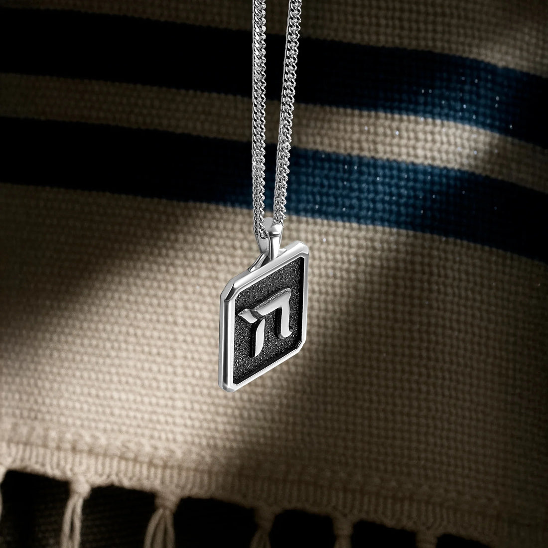 Chai Pendant Necklace in 925 Sterling Silver