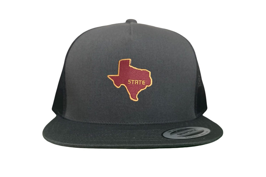 Texas State Bobcats Dad Hat Maroon and Gold Baseball Cap