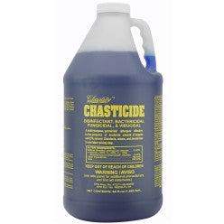 64oz bottle of Chasticide concentrated disinfectant for salon instruments and surfaces