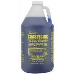 64oz bottle of Chasticide concentrated disinfectant for salon instruments and surfaces