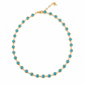 Turquoise Bezel Necklace