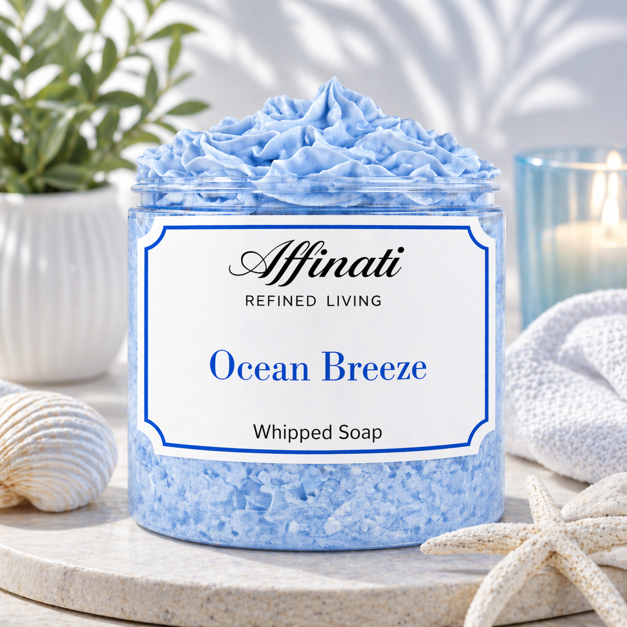 Ocean Breeze Whipped Soap - 20 oz