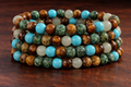 Anxiety Relief & Balance Bracelet – Multicolor Natural Stones for Calm, Clarity & Communication
