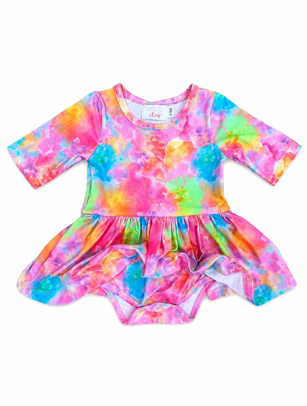Swirly Whirly 3/4 Sleeve Twirl Bodysuit