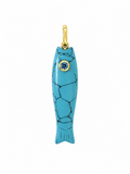 Turquoise Fish Charm