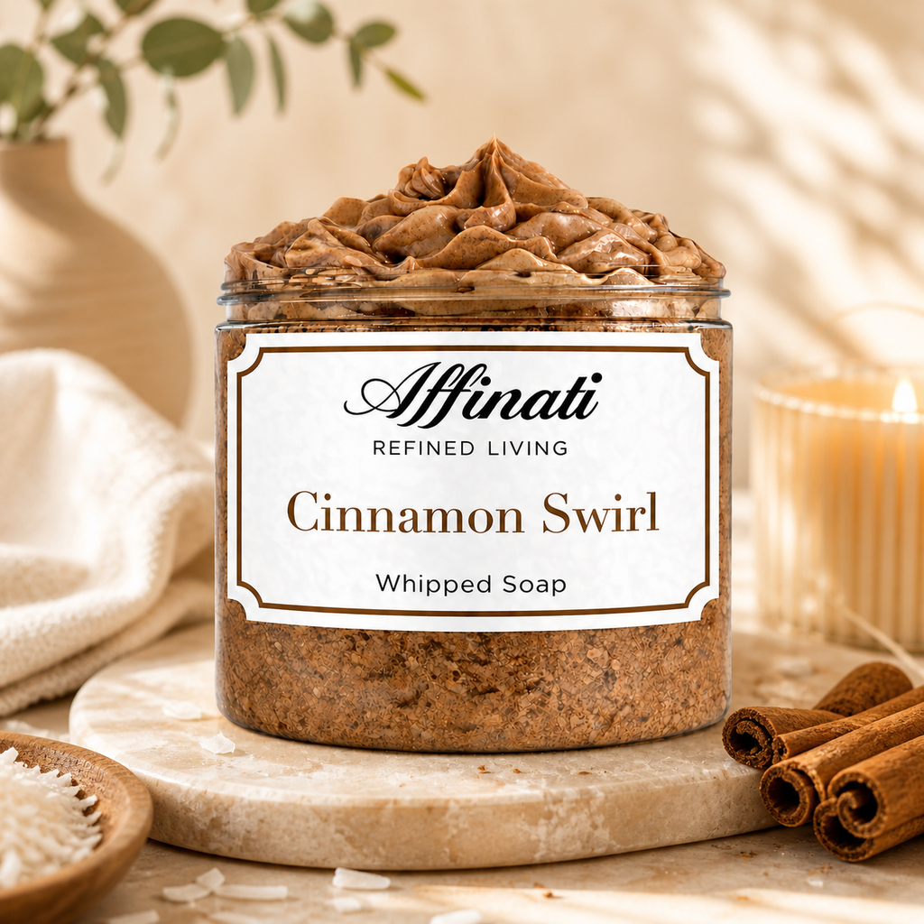 Cinnamon Swirl Whipped Soap - 20 oz