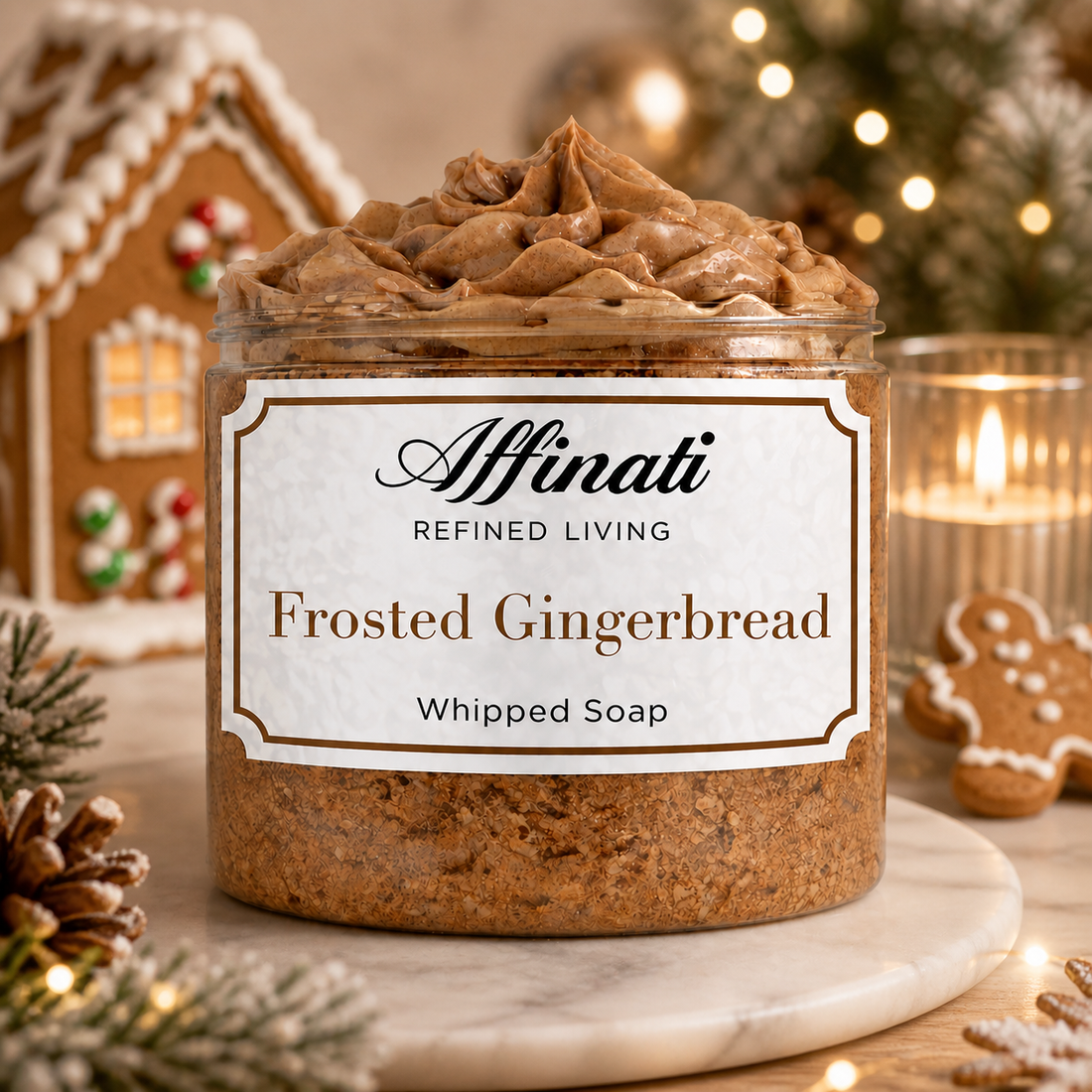 Frosted Gingerbread Whipped Soap - 20 oz