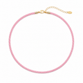 Pink Rope Cord Necklace