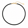 Black Rope Cord Necklace