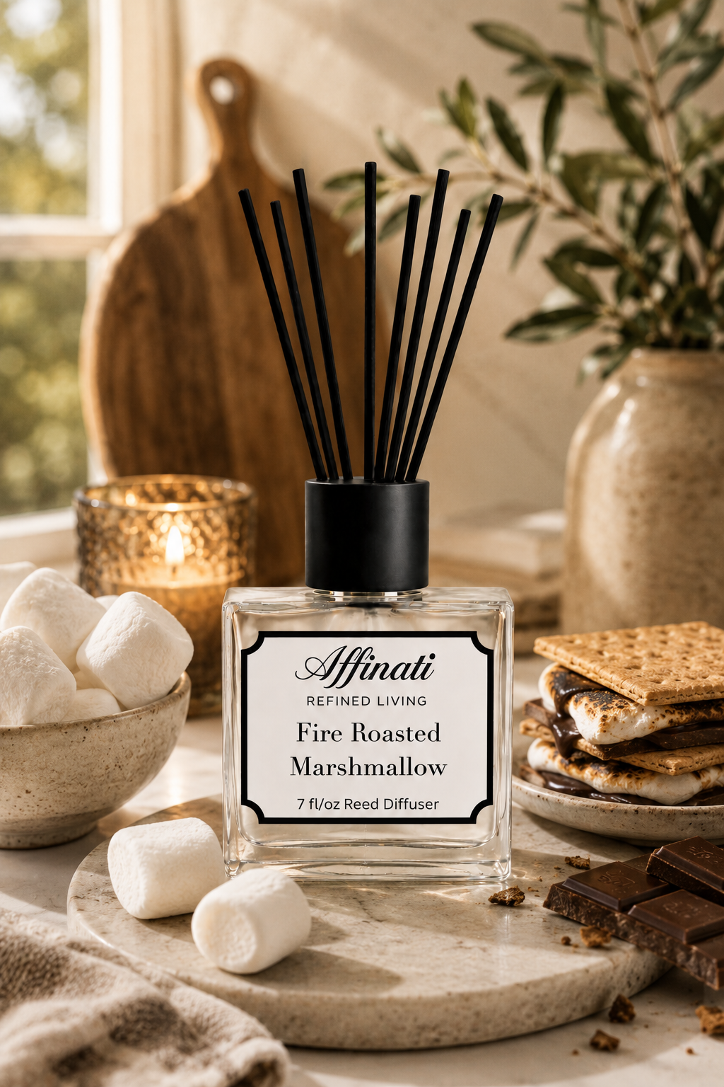 Fire Roasted Marshmallow Reed Diffuser