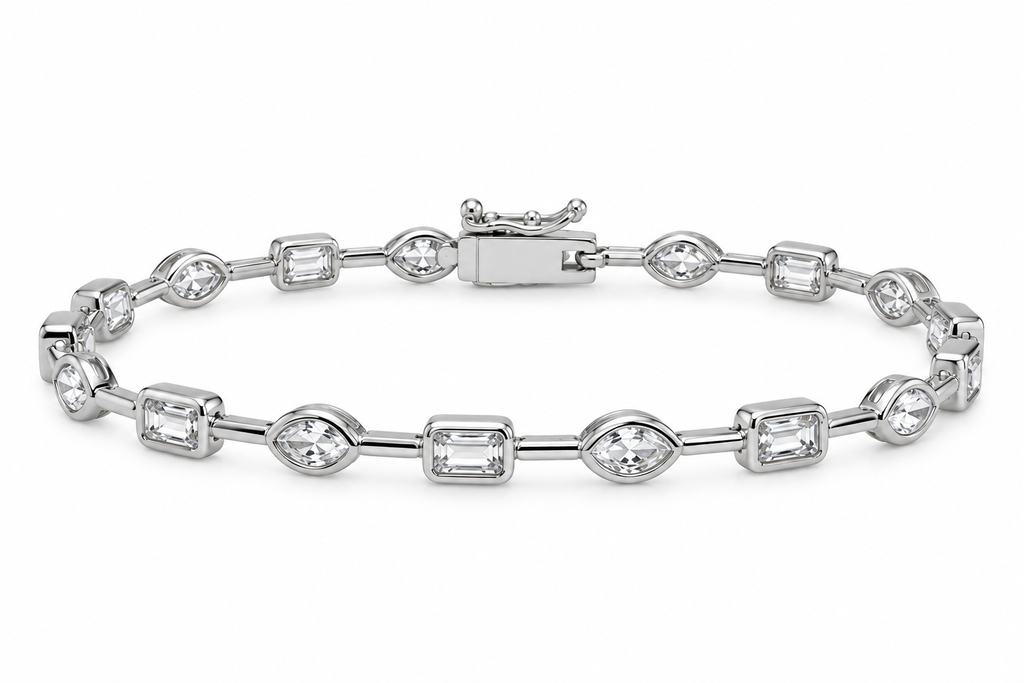 Serena Bezel Tennis Bracelet