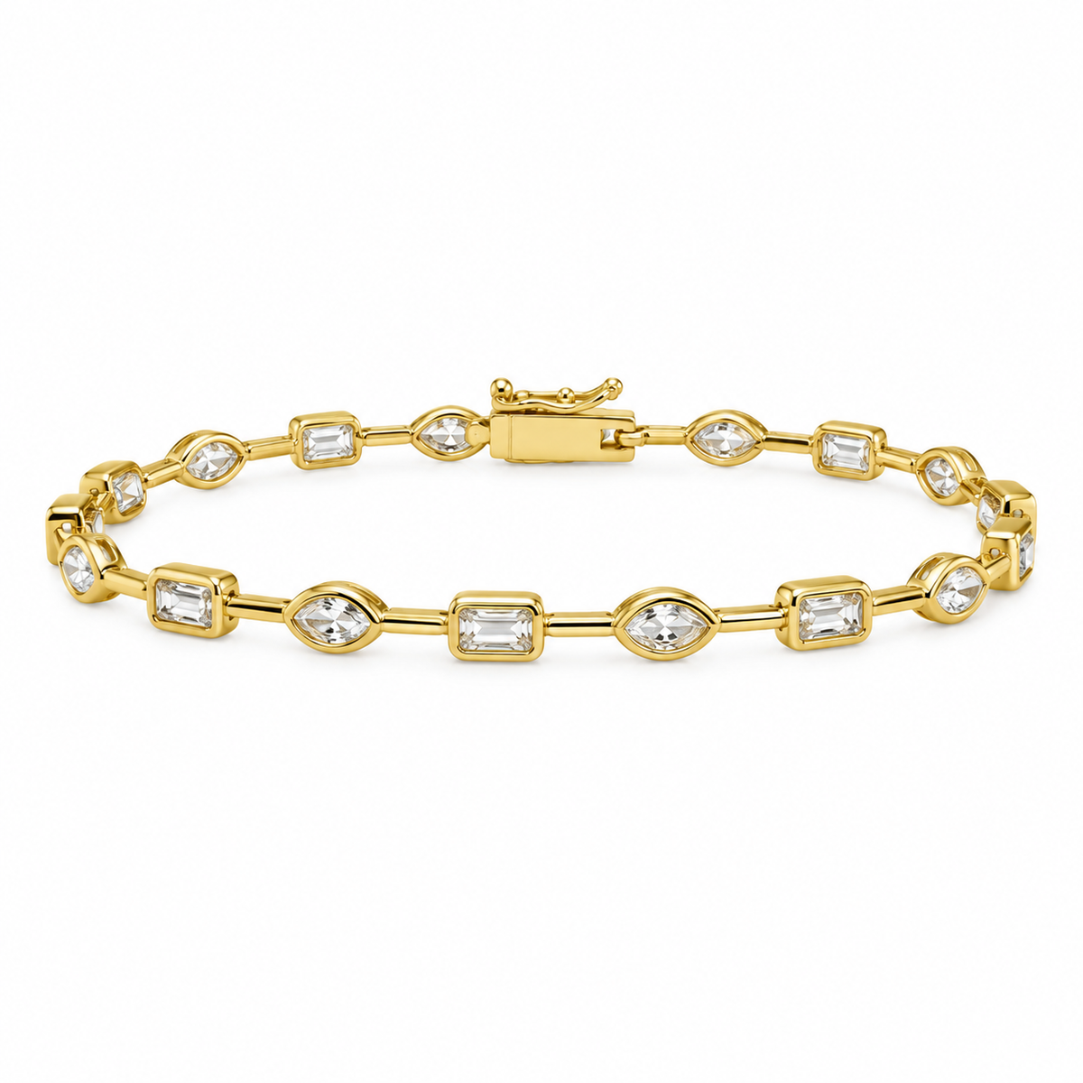 Serena Bezel Tennis Bracelet