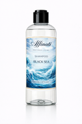 Bottle of Black Sea sulfate-free aloe hair cleanser, 16 oz, with blue ocean graphic label