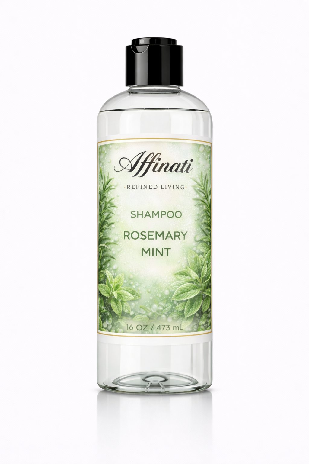 Rosemary Mint Sulfate-Free Shampoo 16 oz Invigorating Cleanser