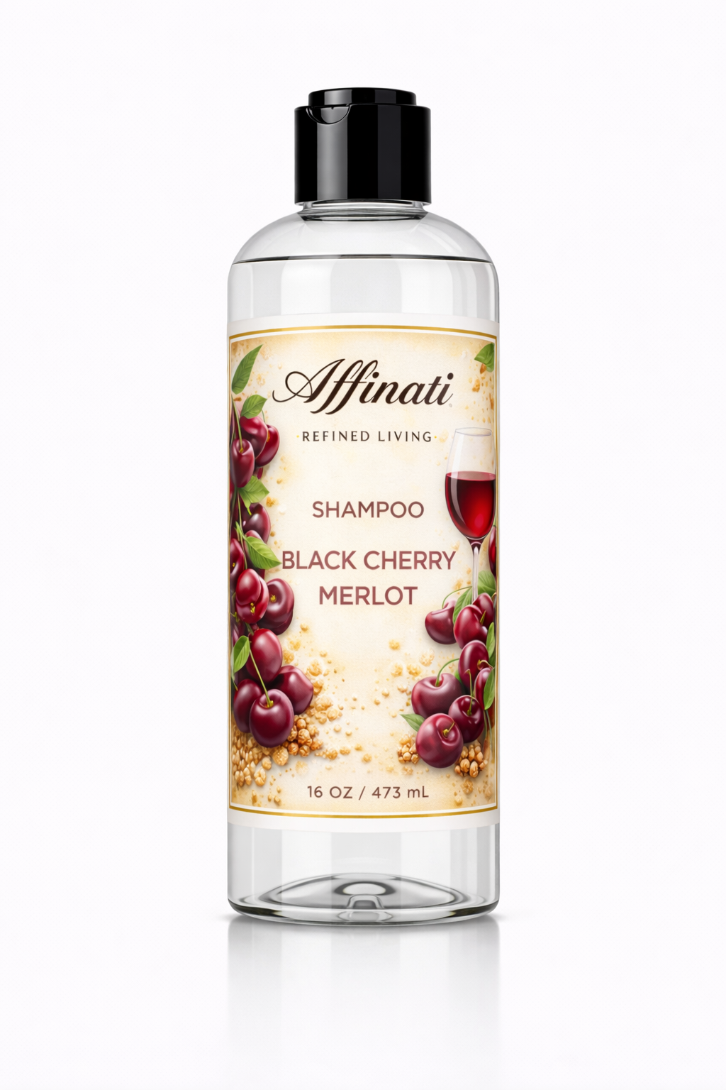 Bottle of Black Cherry Merlot Sulfate-Free Aloe Hair Cleanser Shampoo