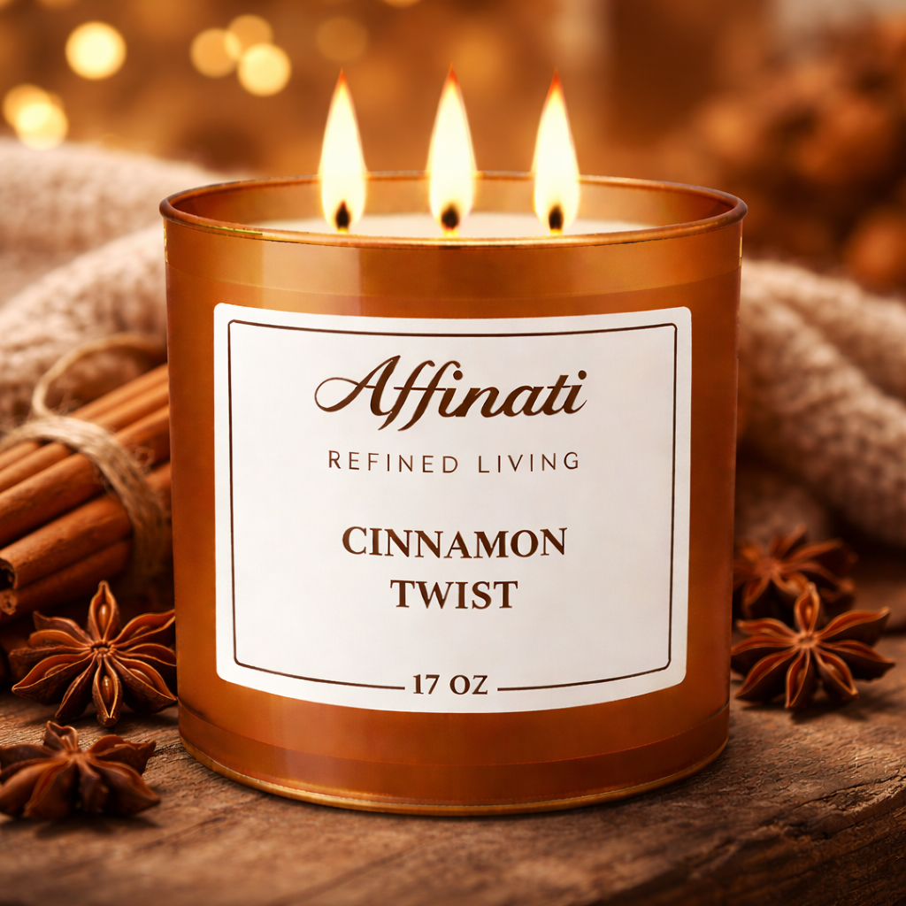 3-Wick Cinnamon Twist Candle