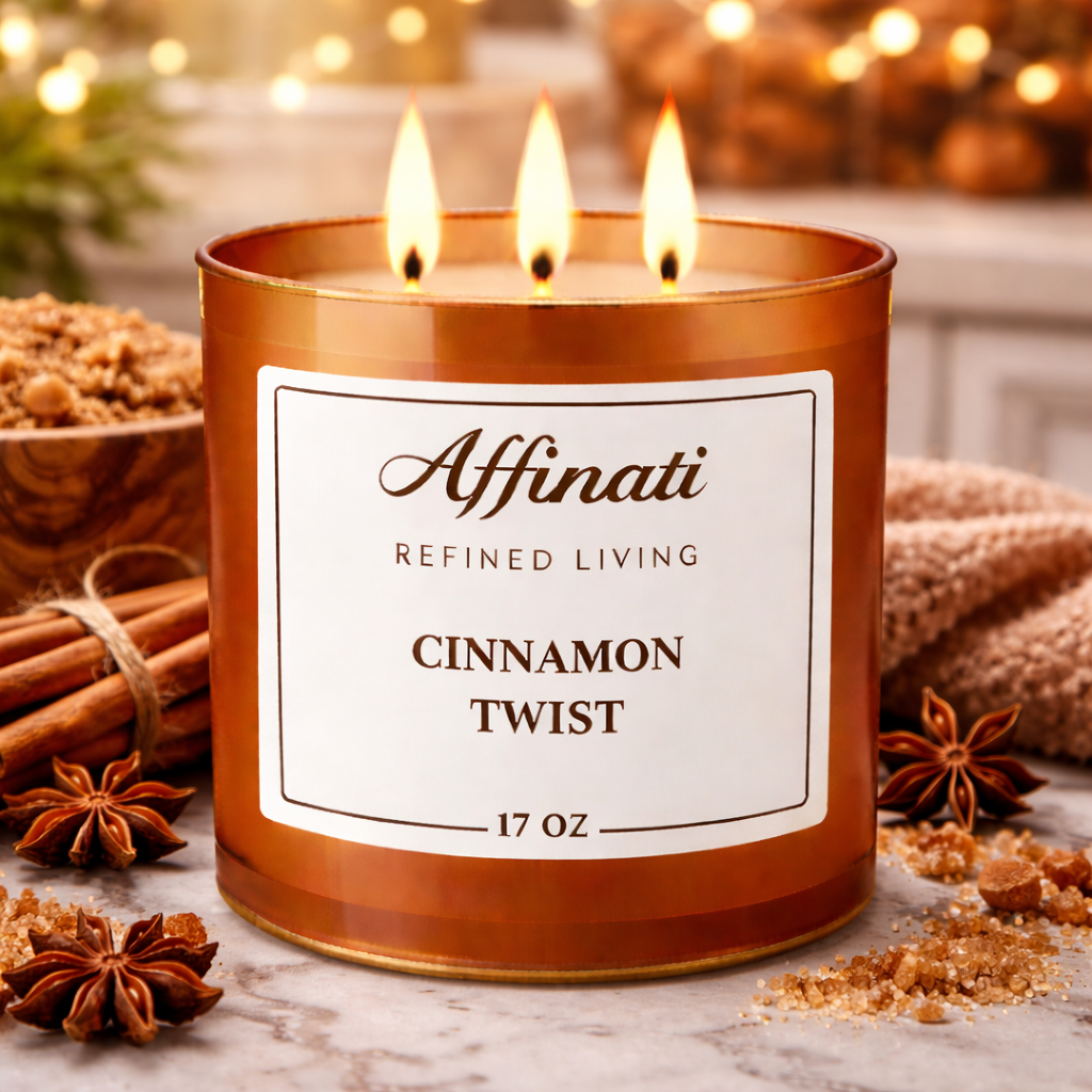 3-Wick Cinnamon Twist Candle