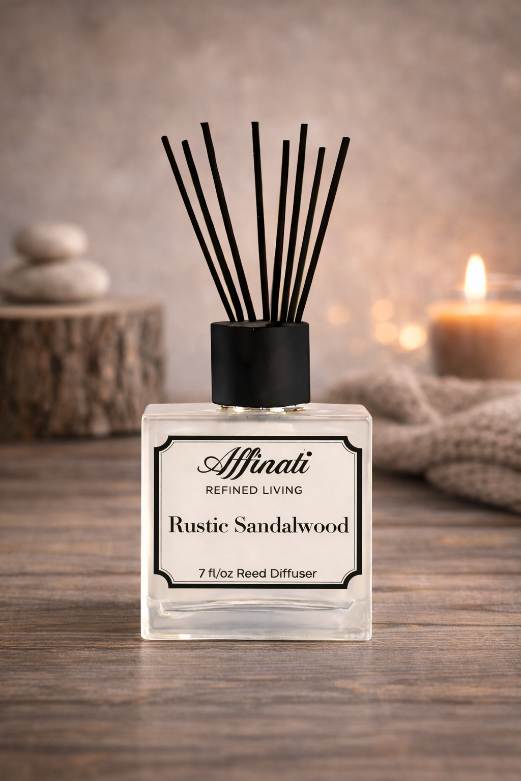 Rustic Sandalwood Reed Diffuser