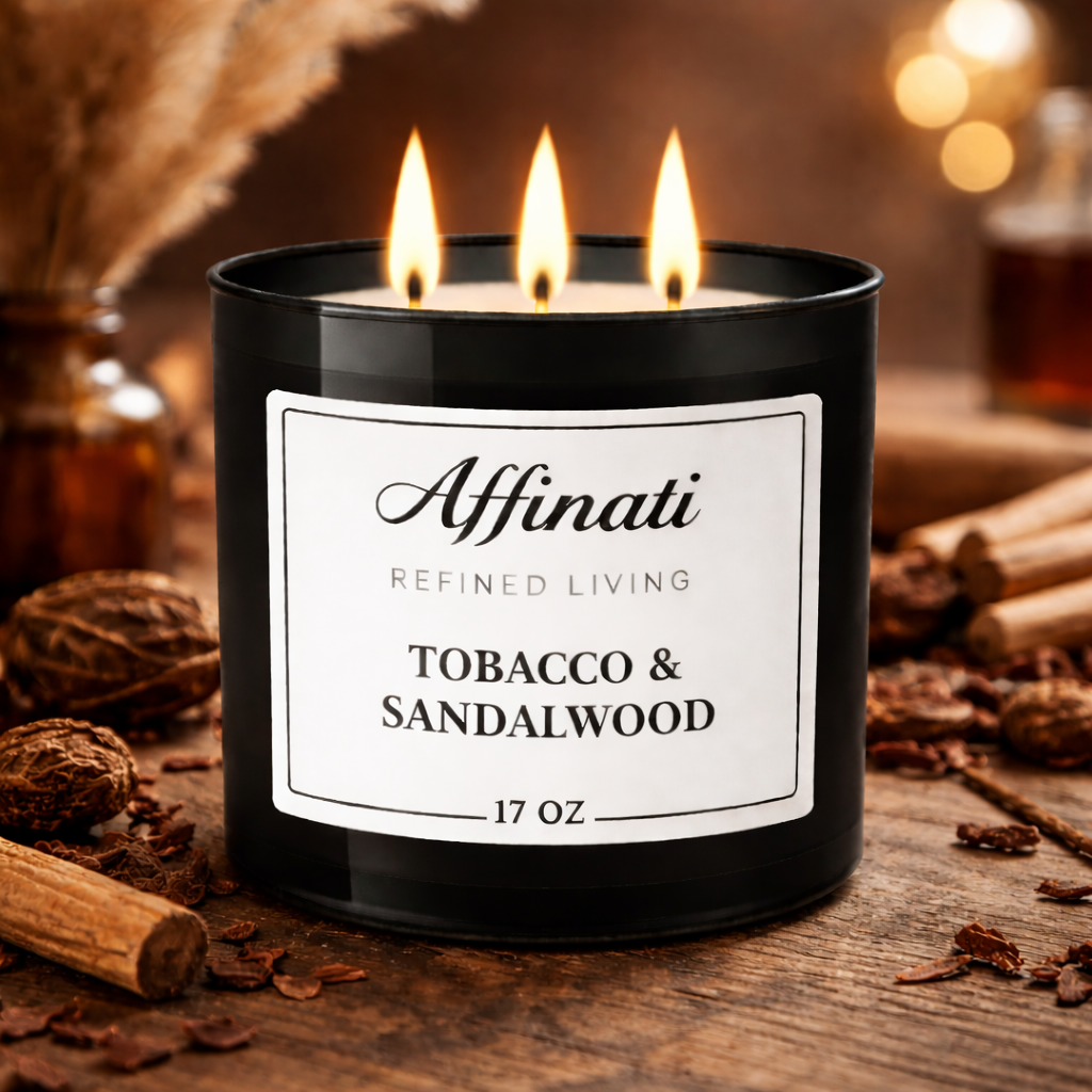 3-Wick Tobacco & Sandalwood Candle