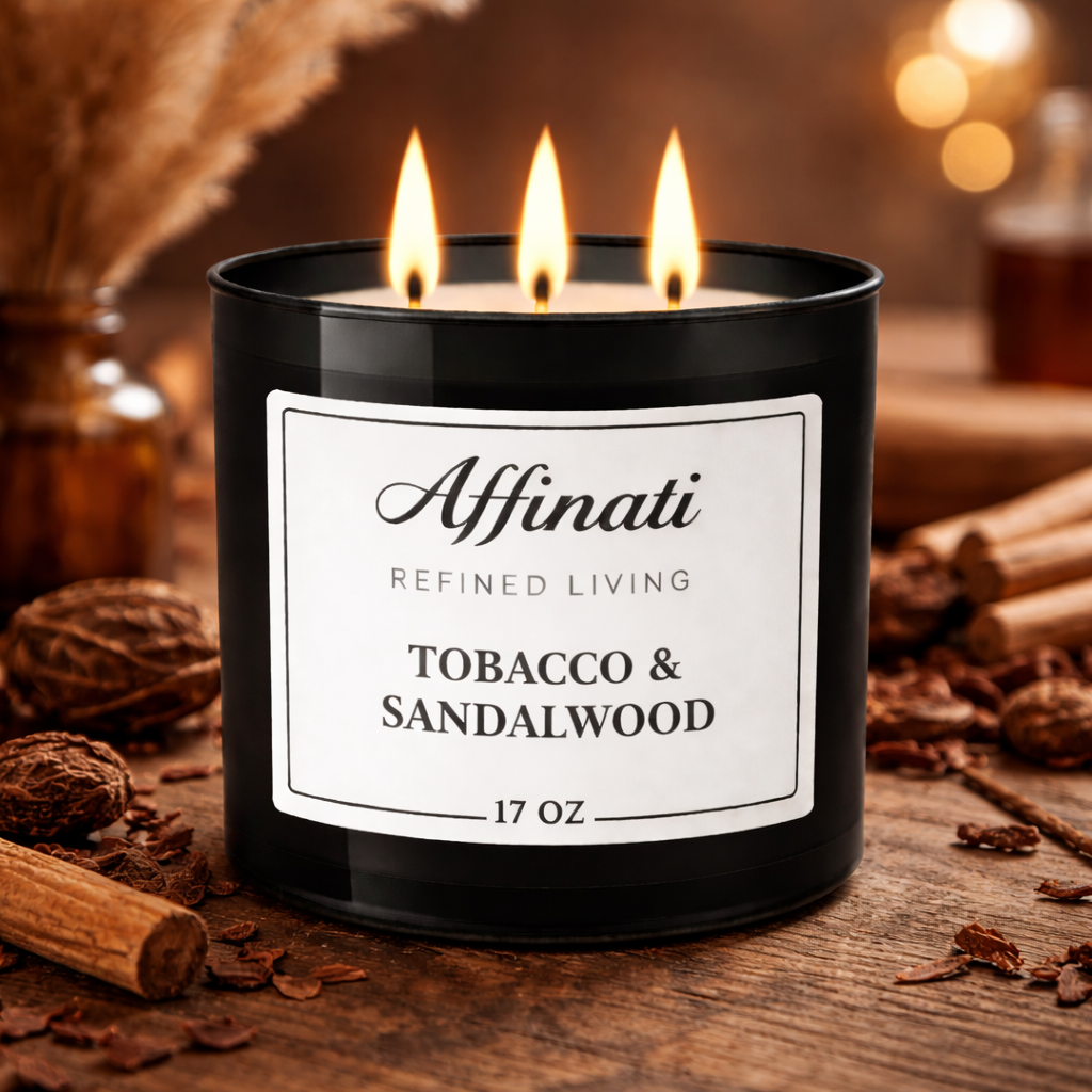 3-Wick Tobacco & Sandalwood Candle