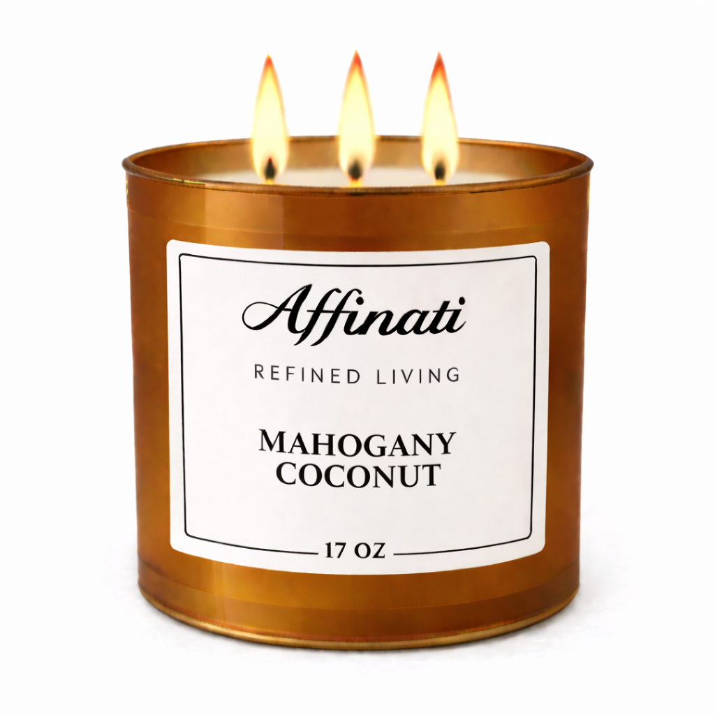 3-Wick Mahogany Coconut Candle