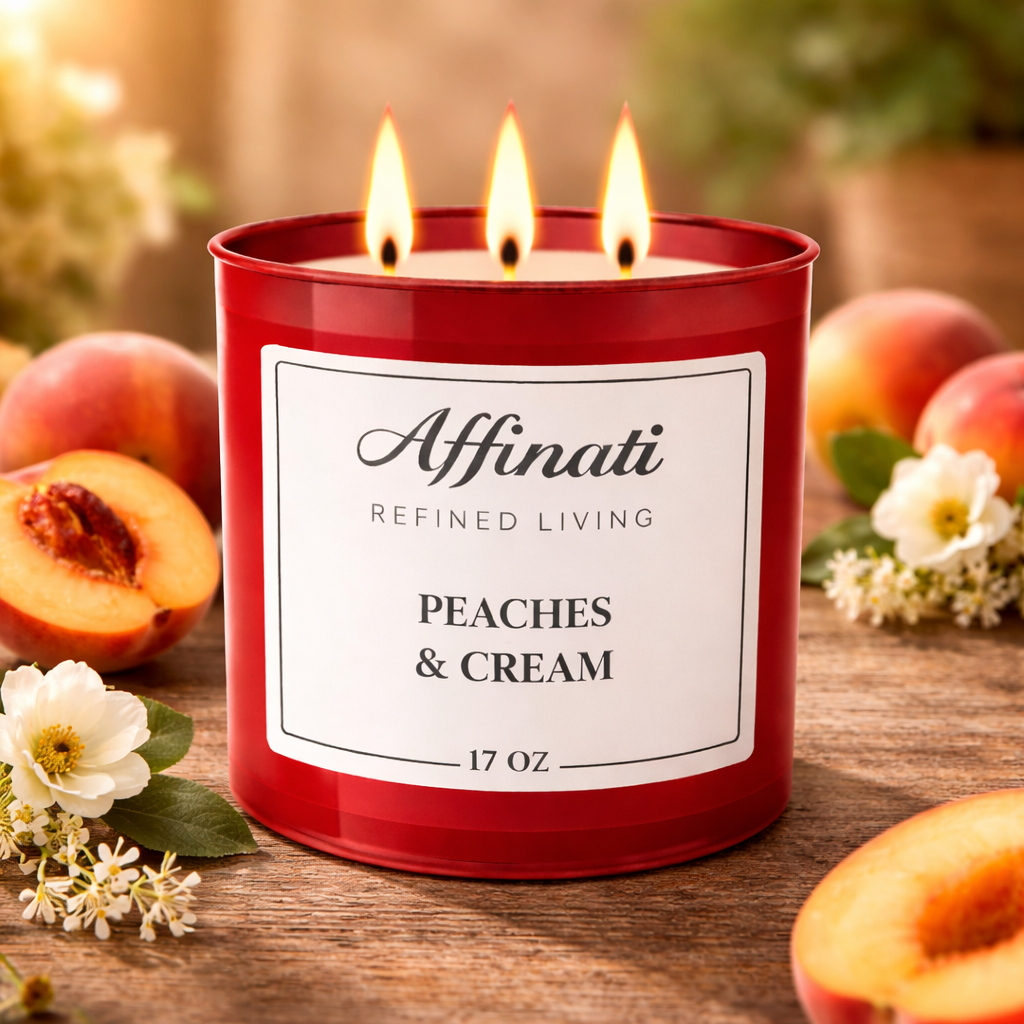3-Wick Peaches & Cream Candle