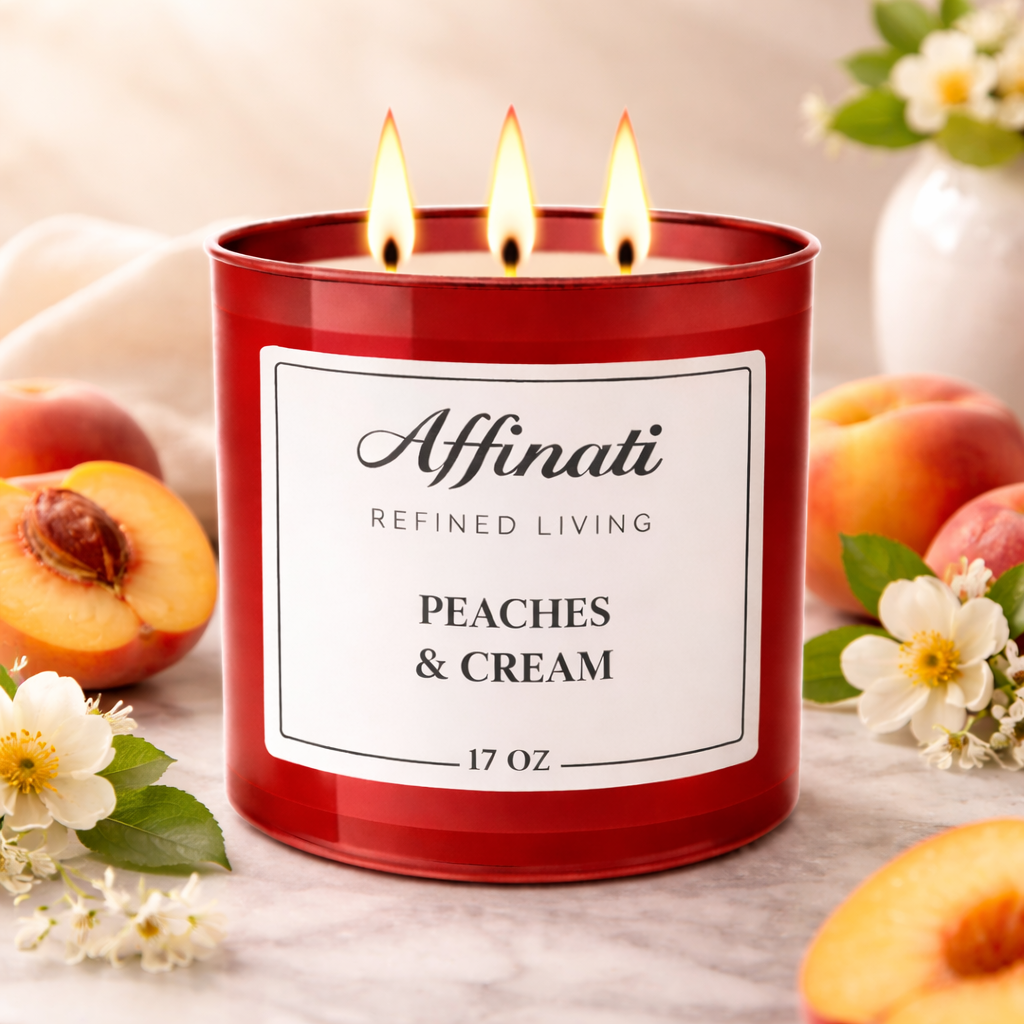 3-Wick Peaches & Cream Candle