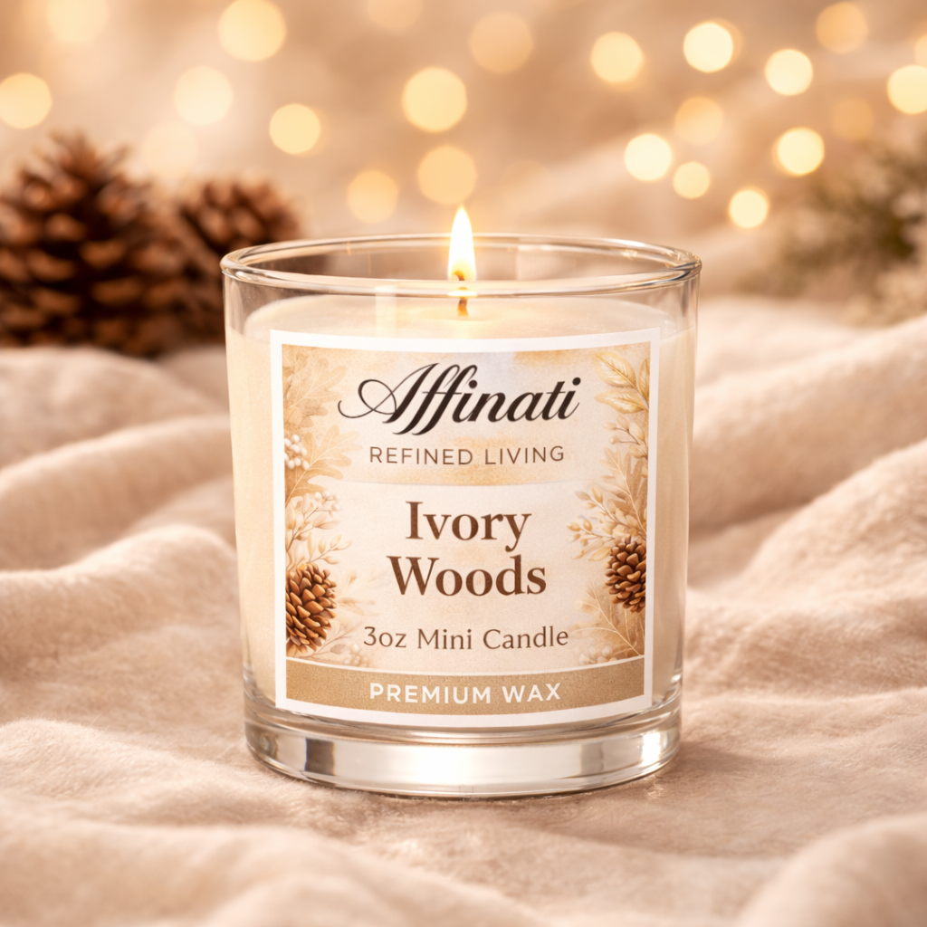 Ivory Woods Mini Candle