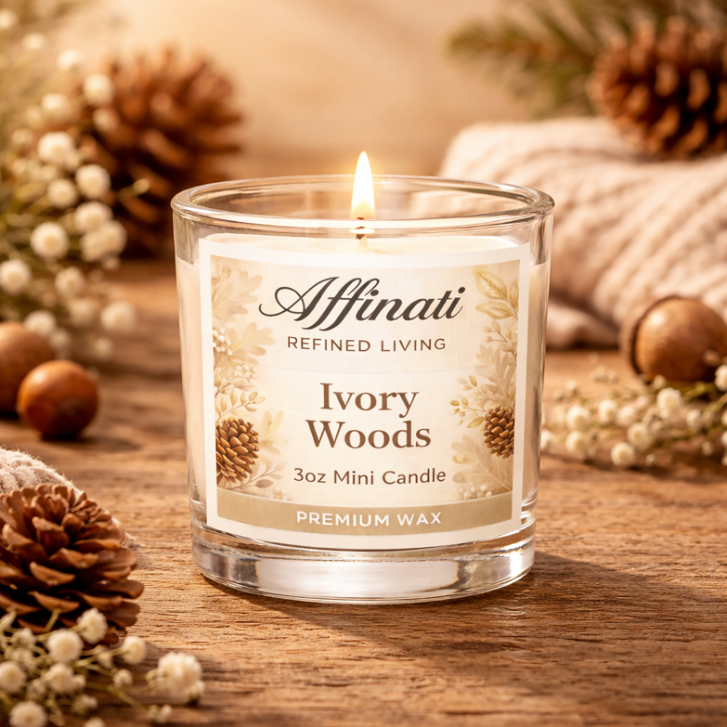 Ivory Woods Mini Candle