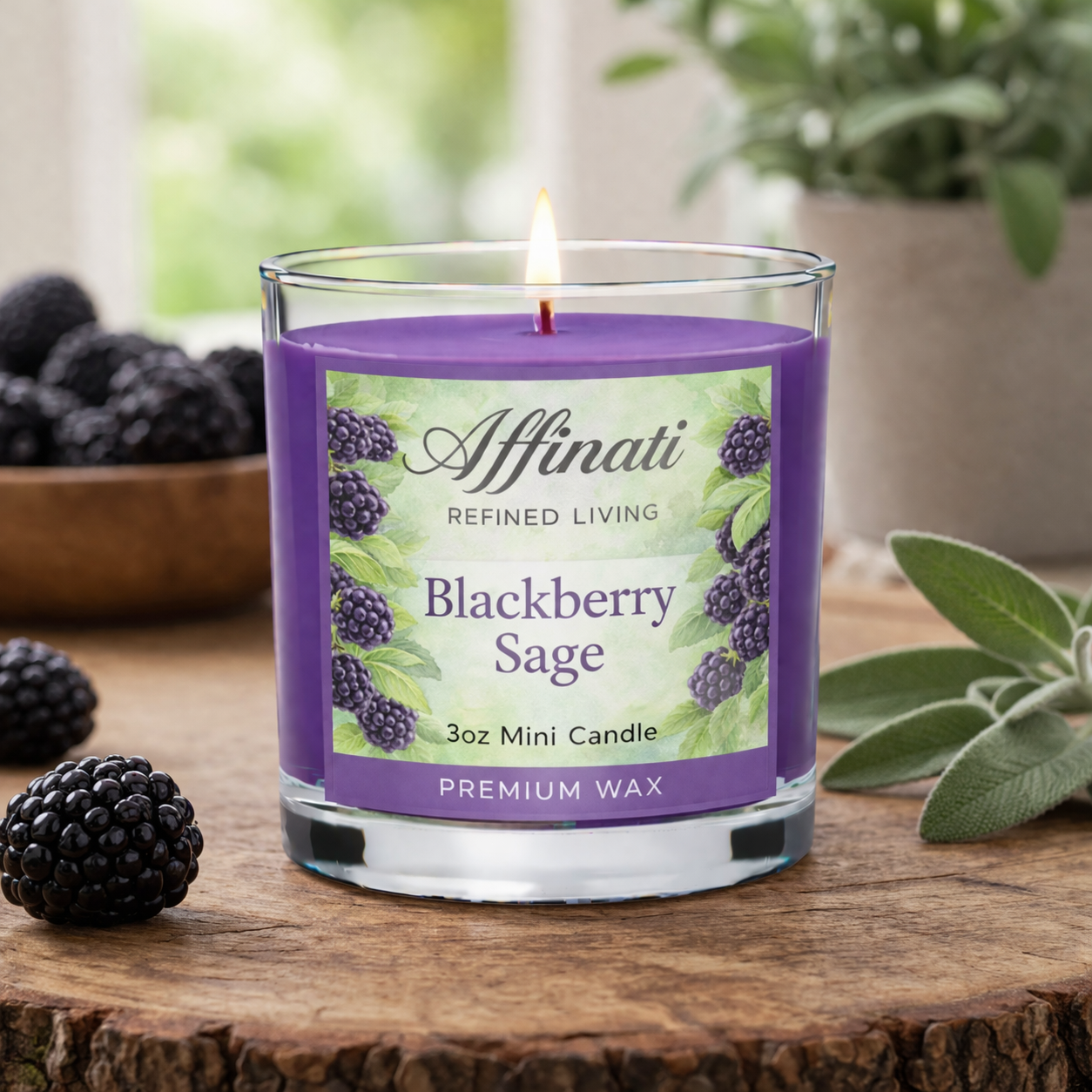 Blackberry Sage Mini Candle