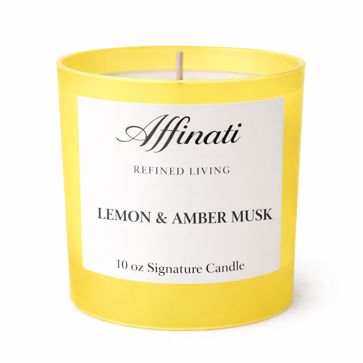 Lemon & Amber Musk Signature Candle