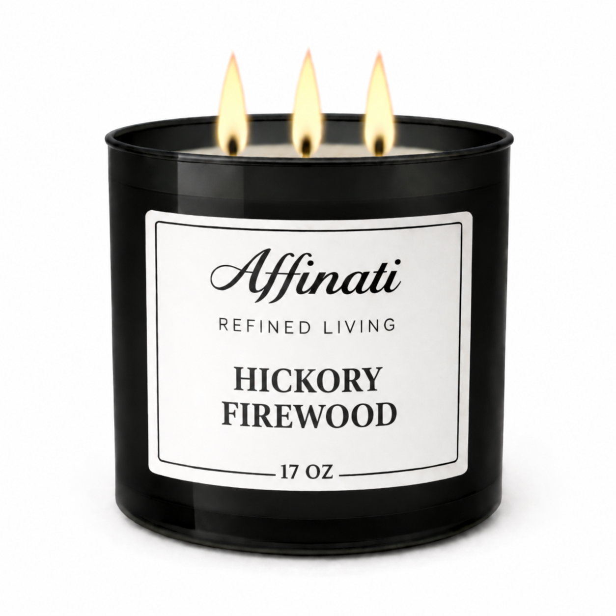 3-Wick Hickory Firewood Candle