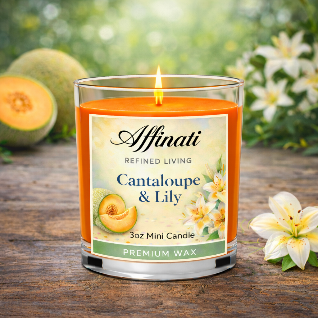 Cantaloupe & Lily Mini Candle