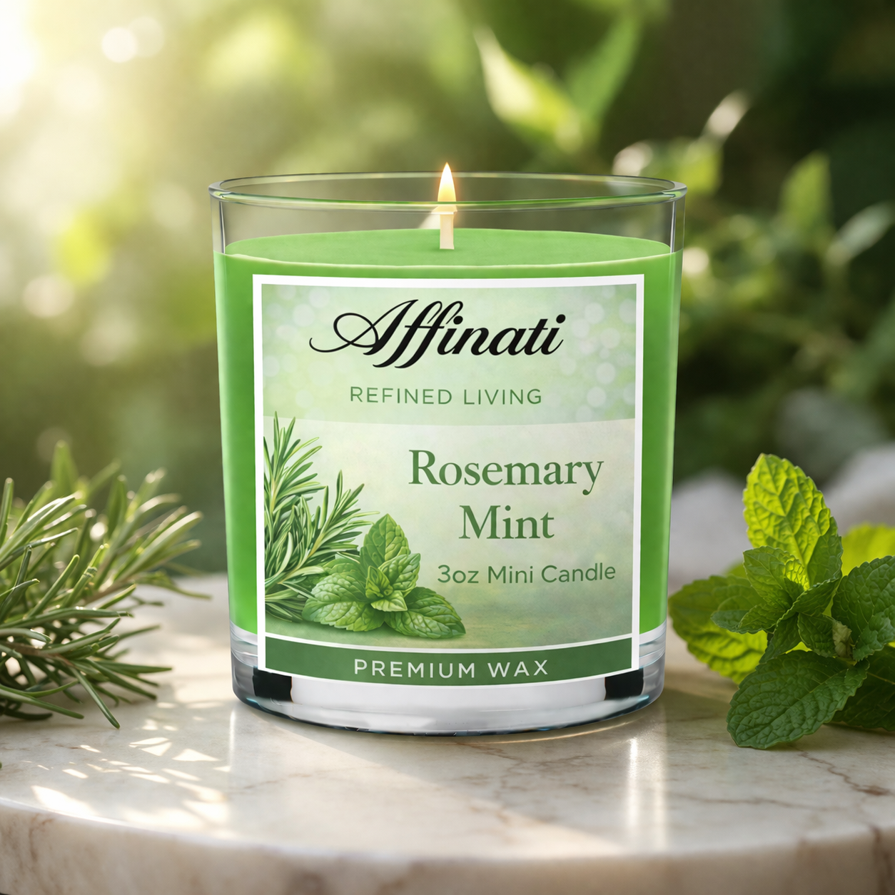 Rosemary Mint Mini Candle